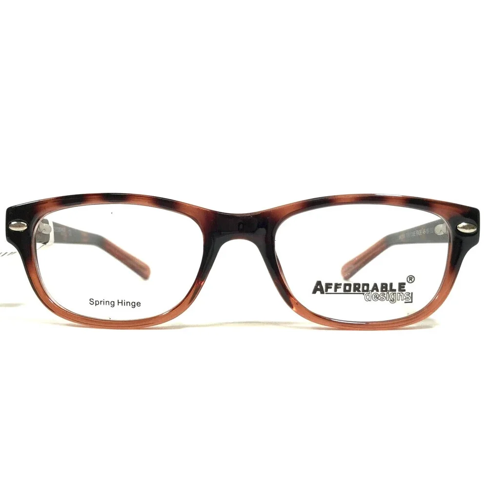 Affordable Designs Eyeglasses Frames BRONX TORTOISE FADE Square Matte 46-18-130